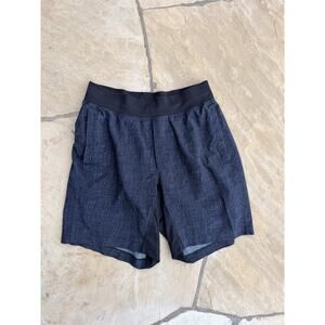 Lululemon T.H.E Shorts Mens Large Gray Drawstring Pull On Stretch Linerless